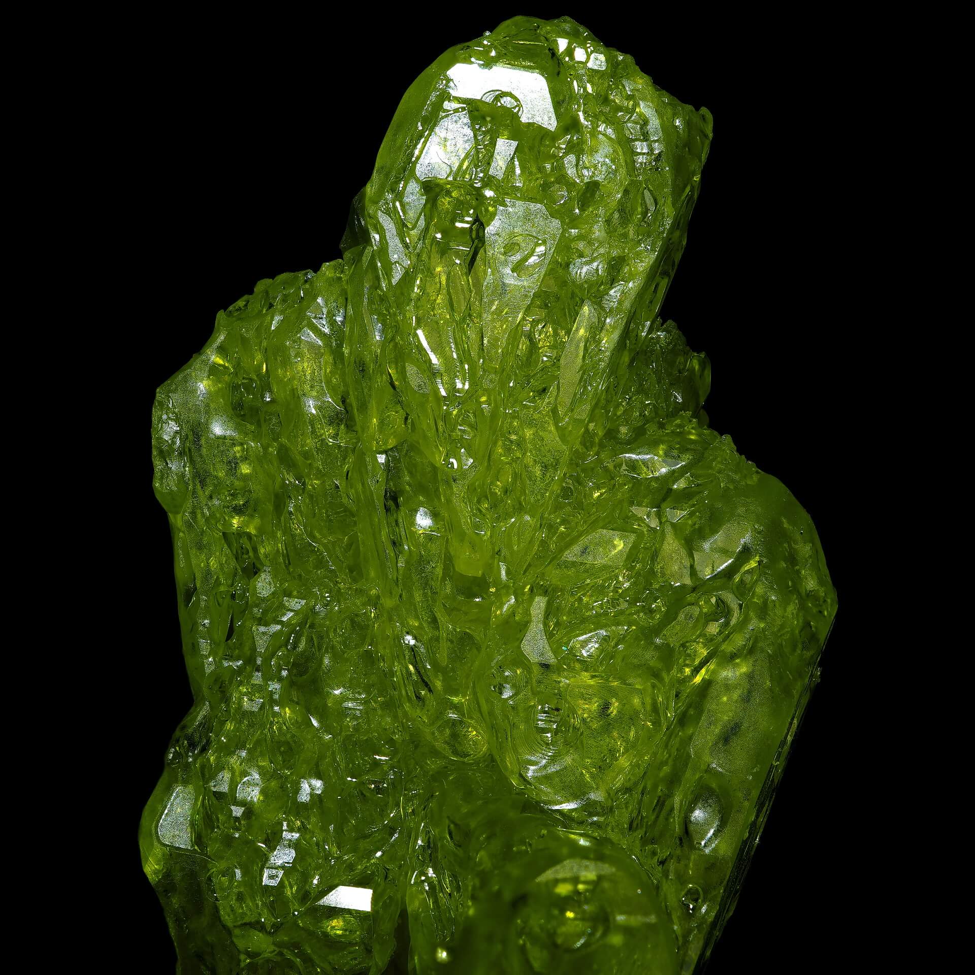 sulphur crystal backlit